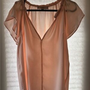 LOFT Women's Light Coral Blouse